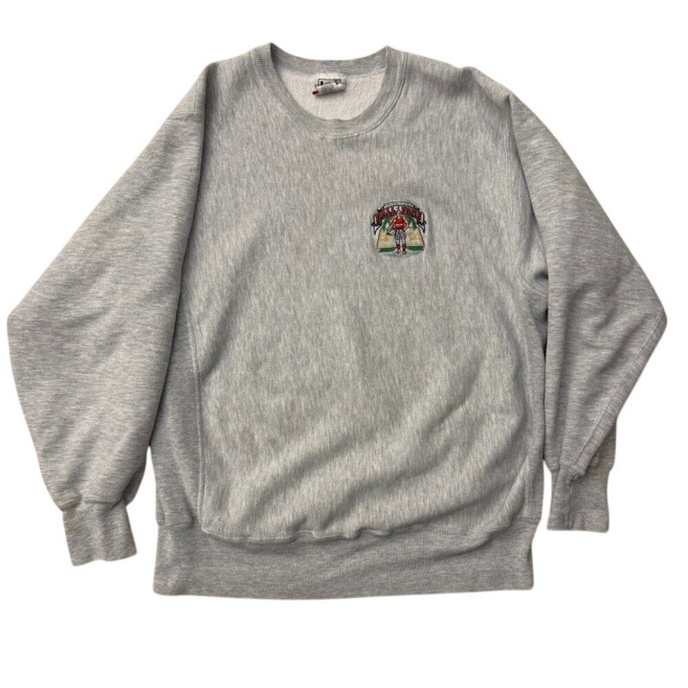 Basketball Hall of Fame VTG Naismith Springfield Mass Gray Lee sweatshirt Large